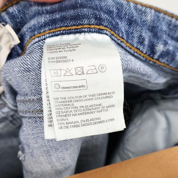 L.O.G.G Mid-Rise Distressed Utility Raw Hem Denim Jeans Medium Wash Size 26 - Picture 8 of 8